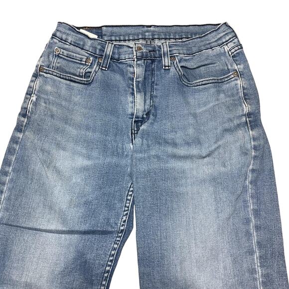 Levis 514 Mens Jeans 32x32 Blue Straight Fit Stretch Denim Zip Fly 5 Pocket - Picture 3 of 14